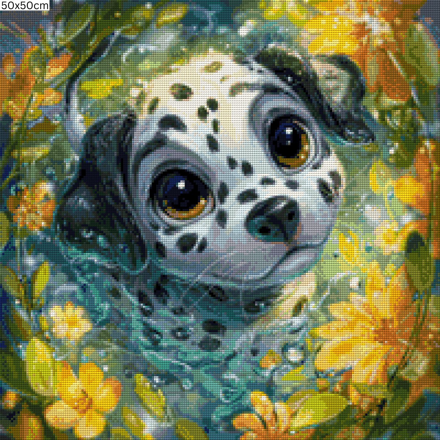 Diamond Painting Bild - Pünktchen von Funkelreich - ab 50x50 cm - 71 Farben