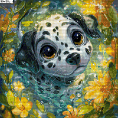 Diamond Painting Bild - Pünktchen von Funkelreich - ab 50x50 cm - 71 Farben