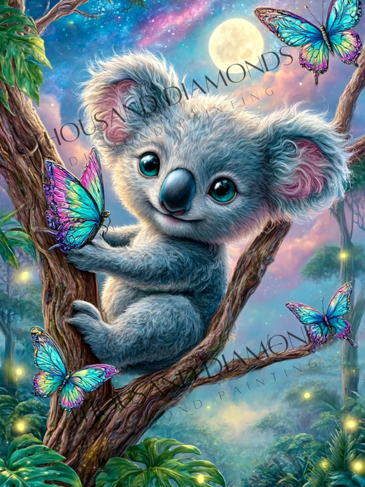 Diamond Painting Bild - Butterfly Sleep von Sandrietta - ab 45x60cm - 88 Farben