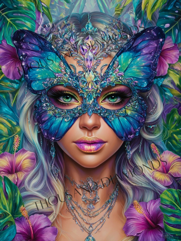 Diamond Painting Bild - Butterfly Veil von Sandrietta - ab 53x70cm - 165 Farben