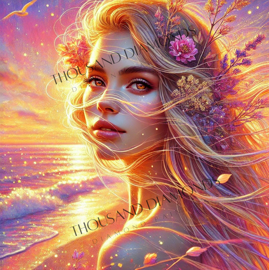 Diamond Painting Bild - Beautiful Sunset von Sandrietta - ab 50x50cm - 85 Farben