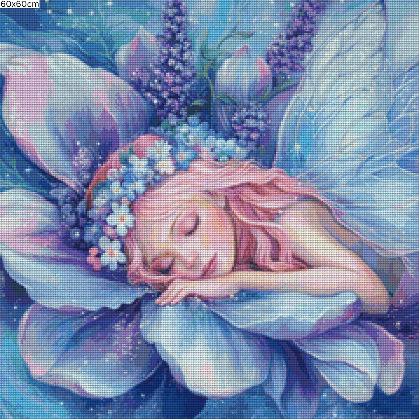 Diamond Painting Bild - Blütenfee von Traumpixxel - ab 50x50 cm 75 Farben