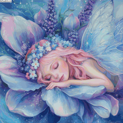 Diamond Painting Bild - Blütenfee von Traumpixxel - ab 50x50 cm 75 Farben