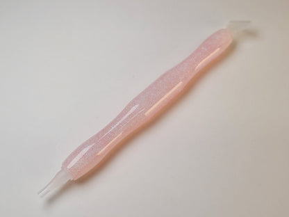 Diamond Painting Stift - schillerndes rosa - mit Drehaufsätzen