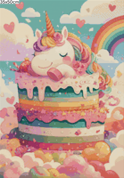 Diamond Painting Bild - Unicornsugarshock von Sakura Cherry - ab 35x50 cm 56 Farben
