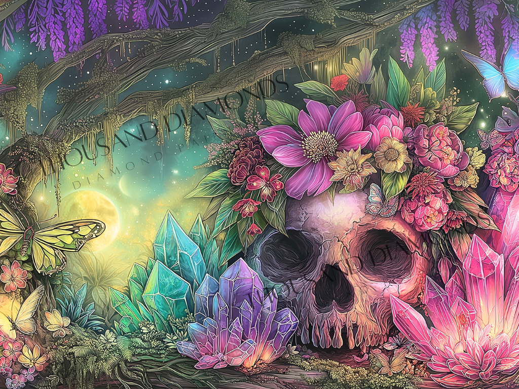 Diamond Painting Bild - Ewige Kristallnacht von Salzkatze - ab 60x45 cm - 90 Farben