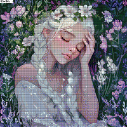 Diamond Painting Bild - Flowerbed von Traumpixxel - ab 50x50 cm 83 Farben