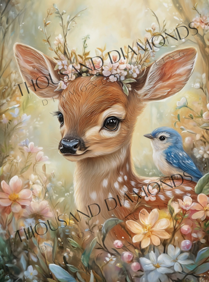 Diamond Painting Bild - Frühlingsfreunde von Salzkatze - ab 45x60 cm - 80 Farben