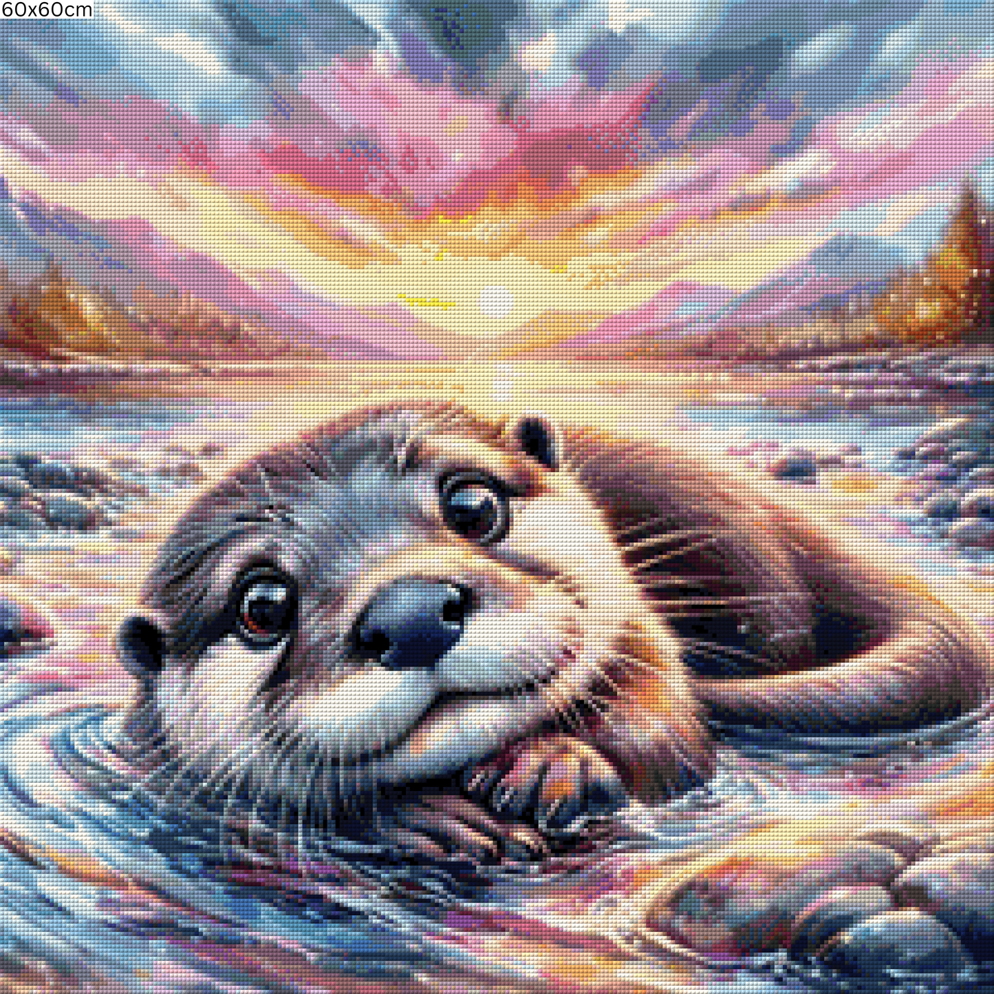 Diamond Painting Bild - Gentle Waters von MoozyJo.ai - ab 50x50 cm - 77 Farben