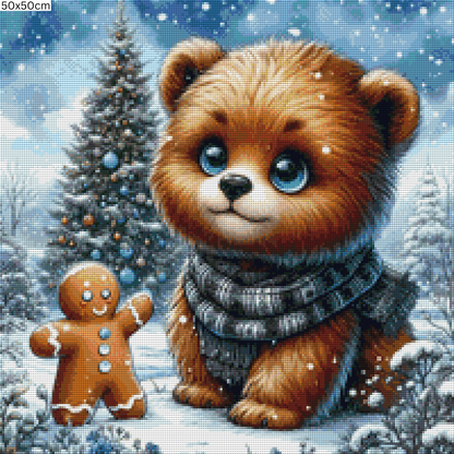 Diamond Painting Bild - Gingerbears Forest von MoozyJo.ai - ab 50x50 cm - 67 Farben
