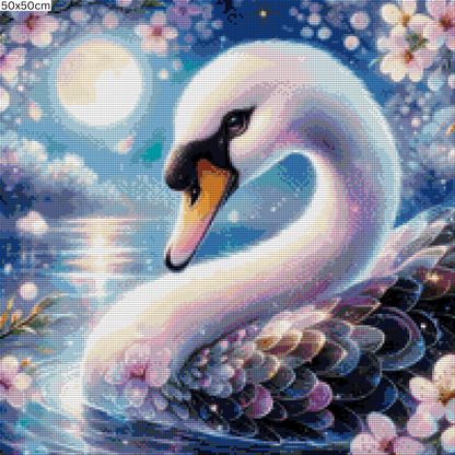Diamond Painting Bild - Glimmergaze Lake von MoozyJo.ai - ab 50x50 cm - 53 Farben