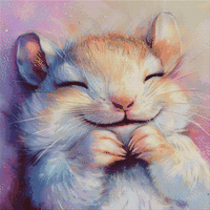 Diamond Painting Bild - Happy von Sakura Cherry Ai - 50x50 cm - 70 Farben