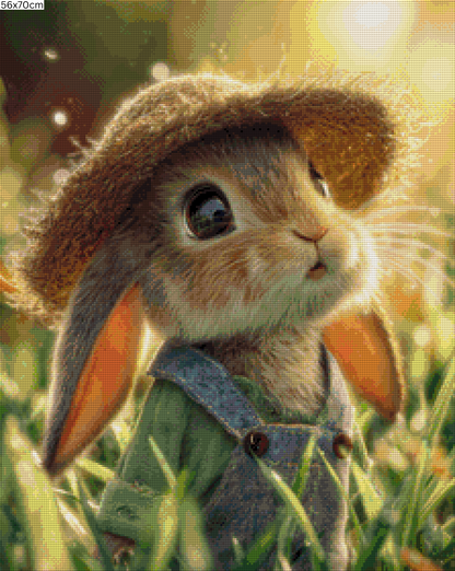 Diamond Painting Bild - Gartenhase von Funkelreich - ab 56x70 cm - 99 Farben