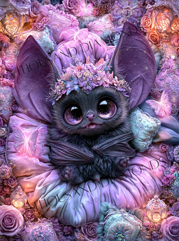 Diamond Painting Bild - Ivy, wenn Fledermäuse träumen von Sandrietta - ab 50x67cm - 70 Farben