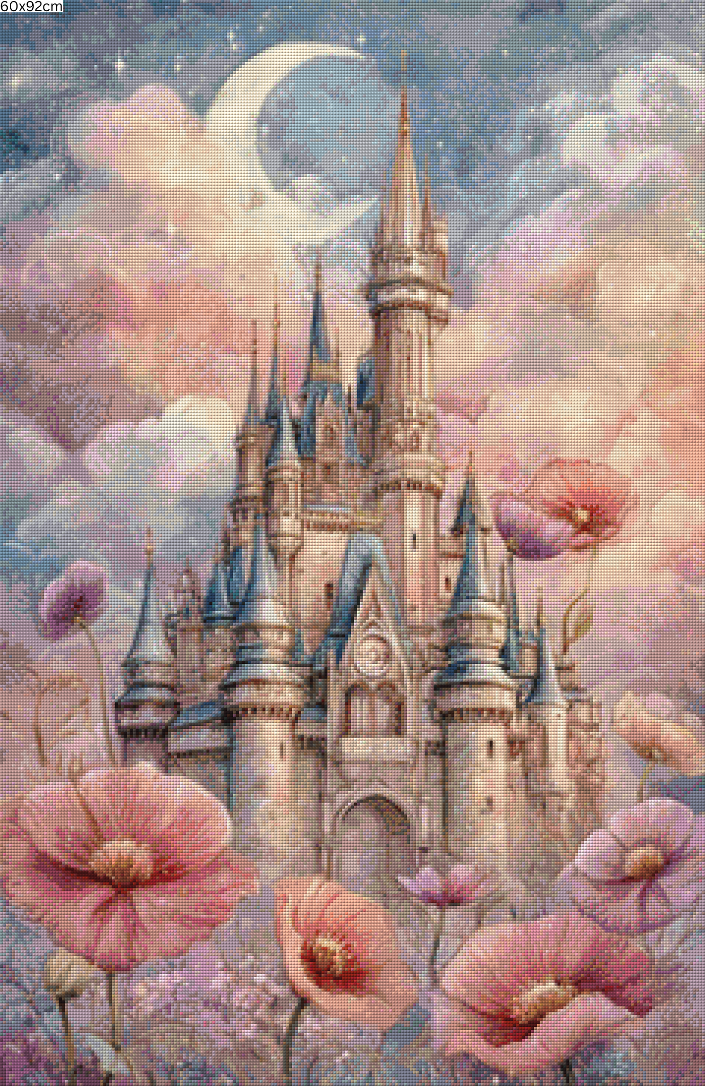 Diamond Painting Bild - Moonblush Castle von Sandrietta - ab 50x76cm - 73 Farben