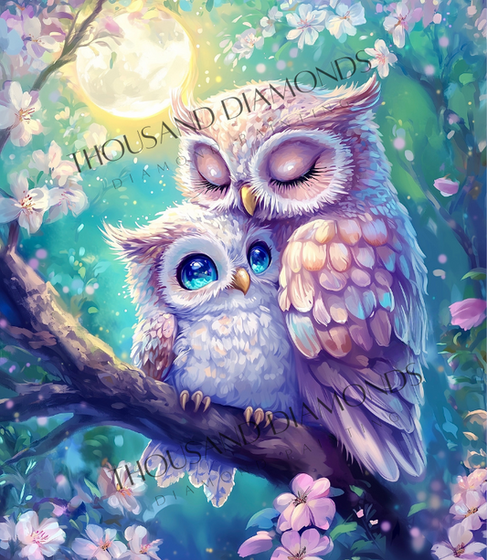 Diamond Painting Bild - Moonlight Cuddles von Traumpixxel - ab 56x65 cm 84 Farben