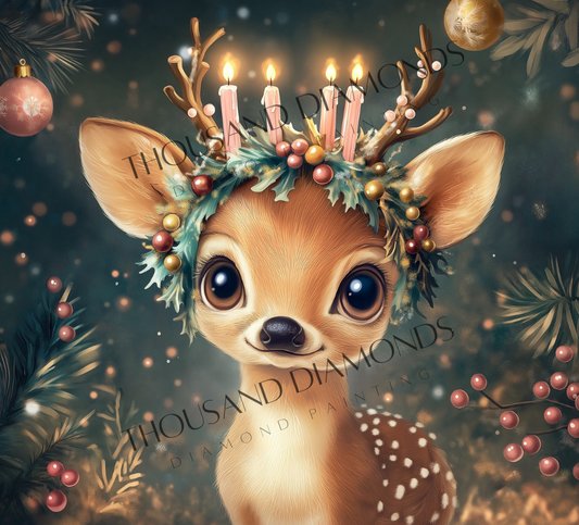 Diamond Painting Bild - Rehlicher Advent von Traumpixxel - ab 56x50 cm 86 Farben