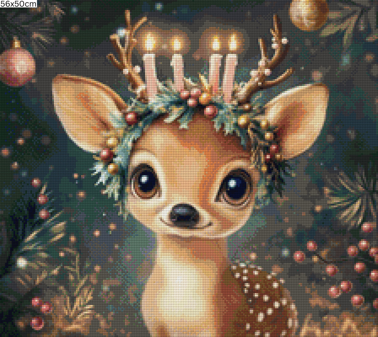 Diamond Painting Bild - Rehlicher Advent von Traumpixxel - ab 56x50 cm 86 Farben