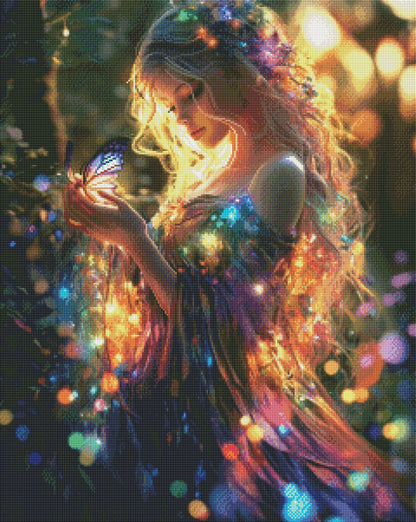 Diamond Painting Bild 75x60cm - Rainbow Fairy