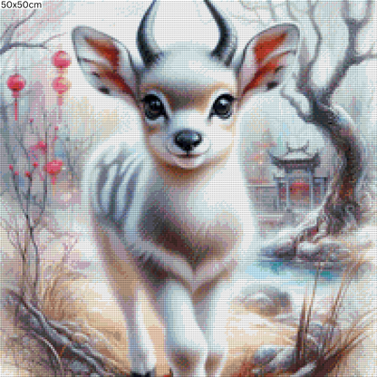 Diamond Painting Bild - Silver Glade von MoozyJo.ai - ab 50x50 cm - 70 Farben