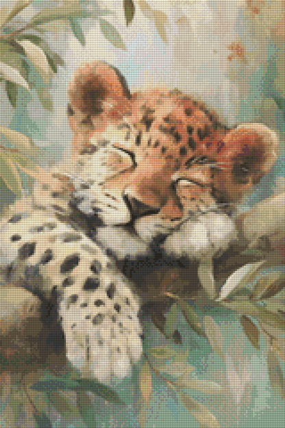 Diamond Painting Bild - Stille über den Ästen von Salzkatze - ab 40x60 cm - 80 Farben