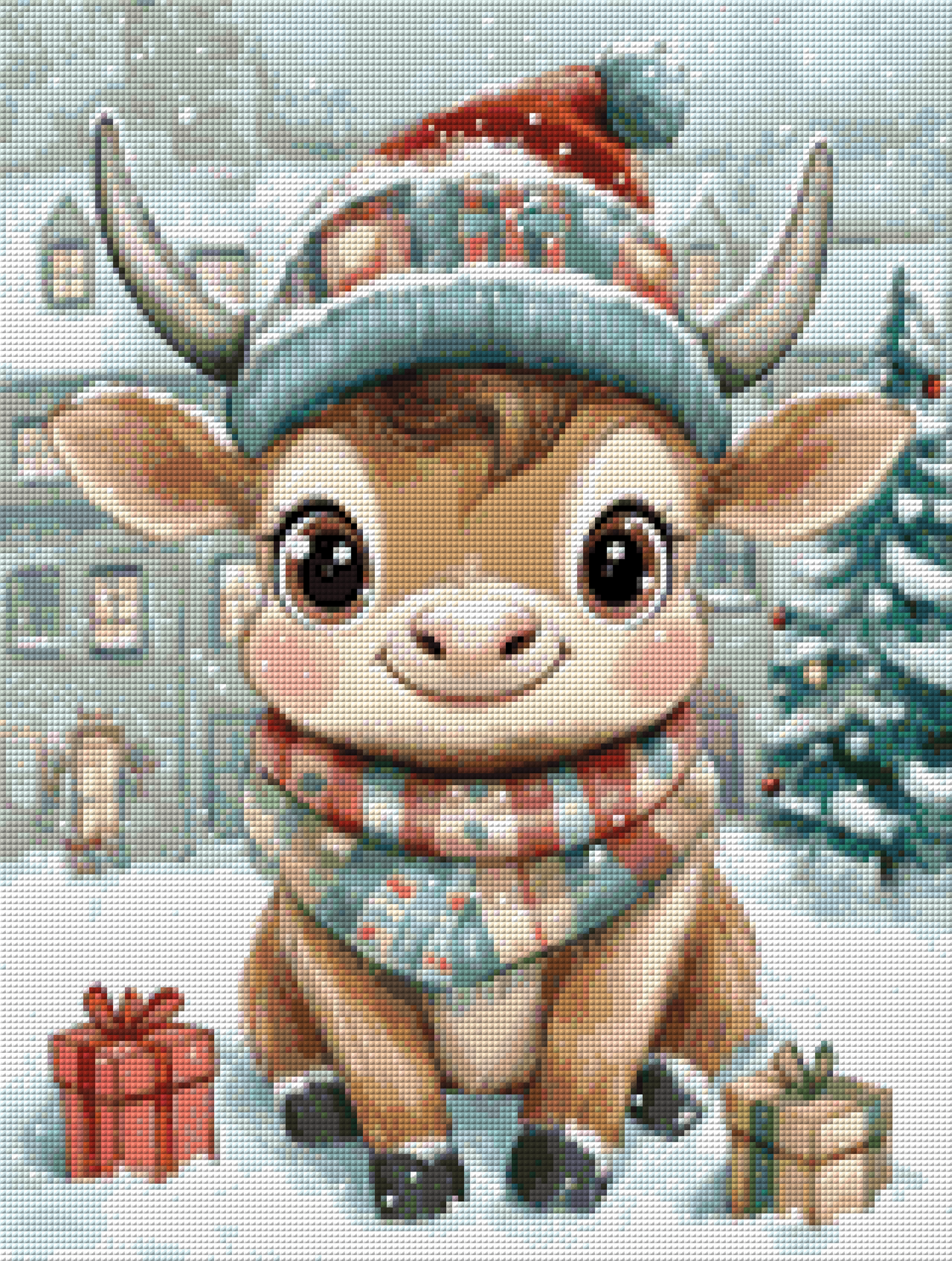 Diamond Painting Bild - Schöne Bescherung von Traumpixxel - 40x53 cm 62 Farben