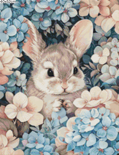 Diamond Painting Bild - Versteckt im Blumenmeer von Sakura Cherry Ai - ab 40x52cm - 56 Farben