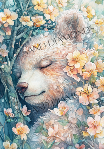 Diamond Painting Bild - Geflüster der Blumen von Sakura Cherry Ai - 50x70 cm - 77 Farben
