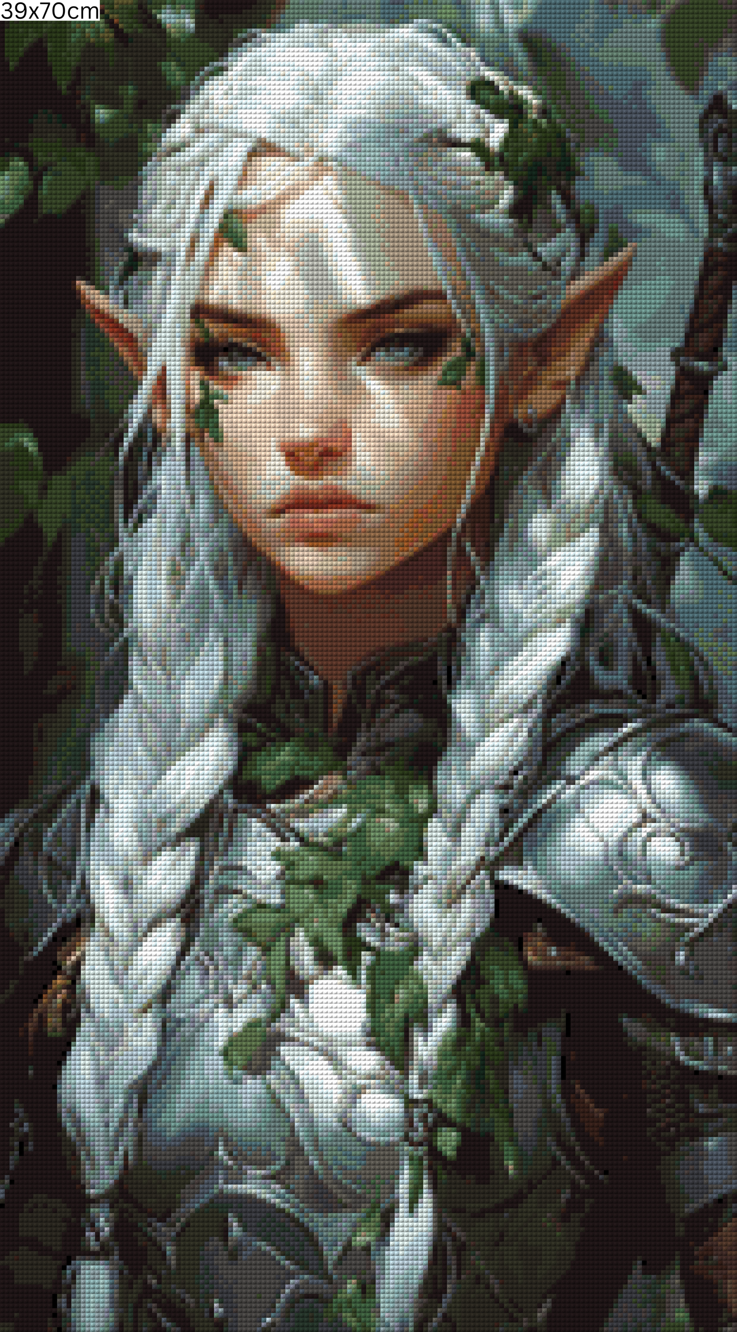 Diamond Painting Bild - Waldelfe Kassia von Sakura Cherry - ab 39x70cm - 69 Farben