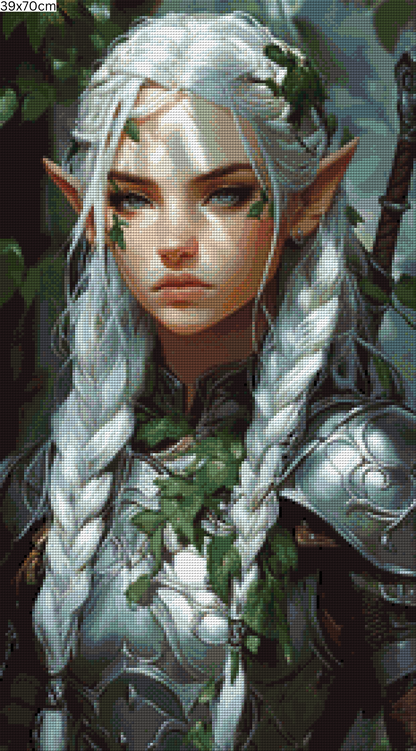 Diamond Painting Bild - Waldelfe Kassia von Sakura Cherry - ab 39x70cm - 69 Farben