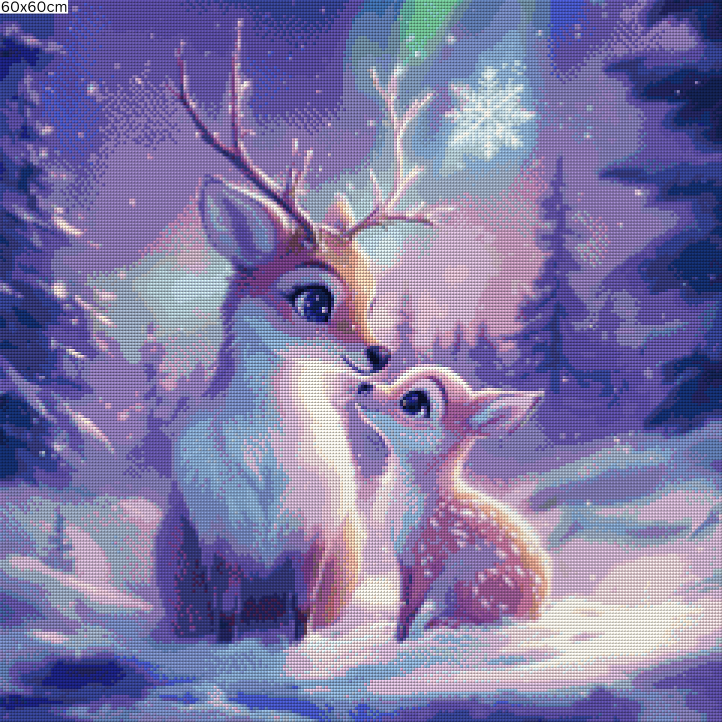 Diamond Painting Bild - Winternights von Traumpixxel - ab 60x60 cm 60 Farben