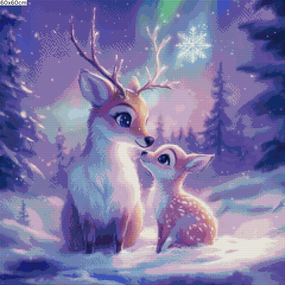 Diamond Painting Bild - Winternights von Traumpixxel - ab 60x60 cm 60 Farben