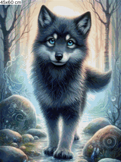 Diamond Painting Bild - Moonshadow von MoozyJo.ai - ab 45x60 cm - 51 Farben