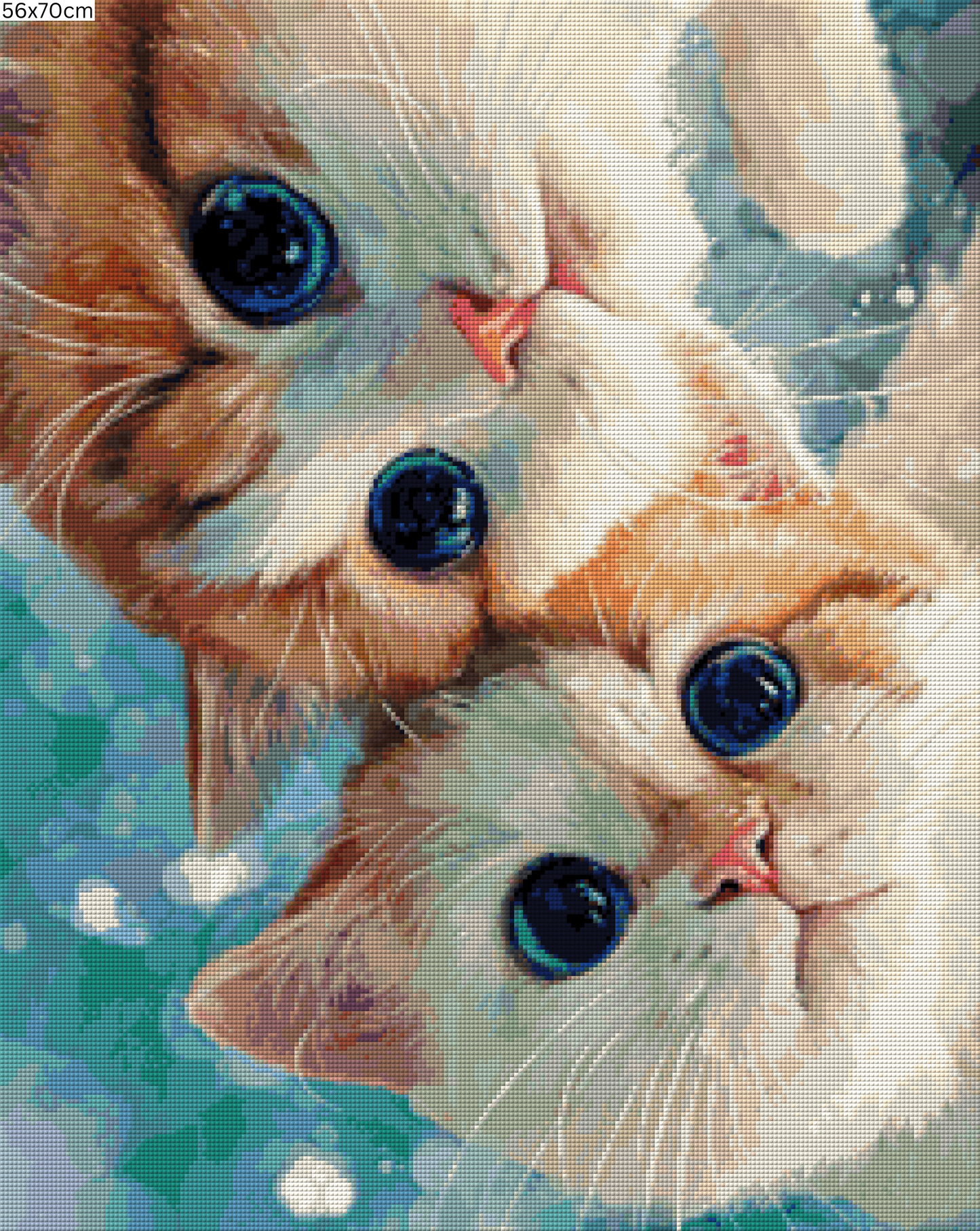 Diamond Painting Bild - Zwillingspfoten von Funkelreich - ab 56x70 cm - 75 Farben